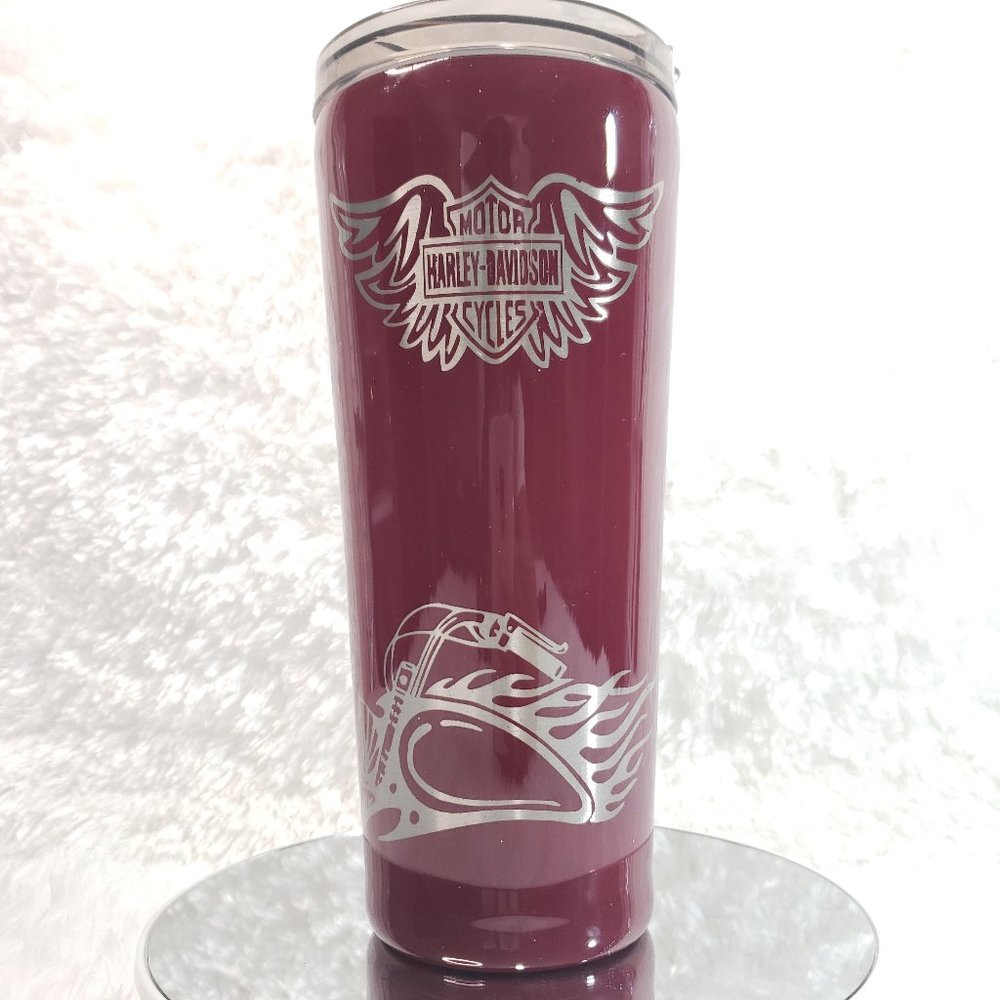 32oz "Harley Davidson" Bike and Wings Tumbler